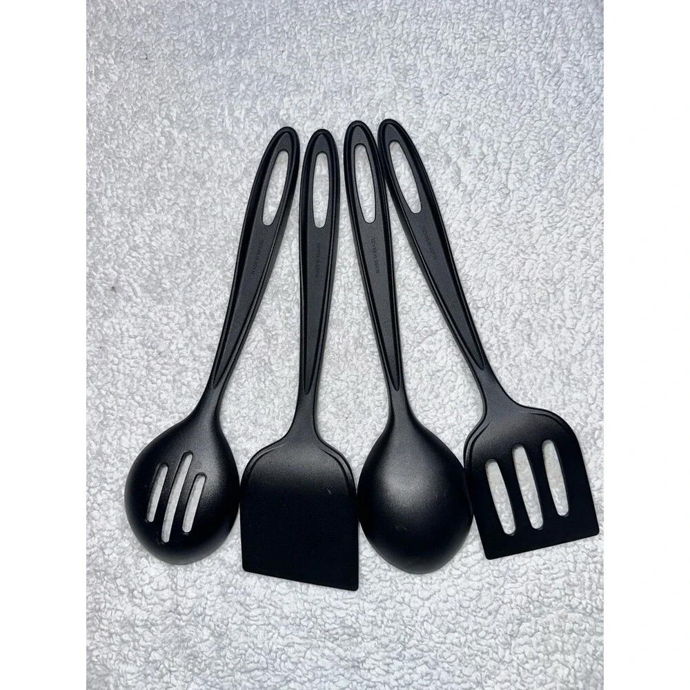 Tramontina 4 Pc Set Utensils Spatula, Slotted Spatula, Spoon, Slotted Spoon